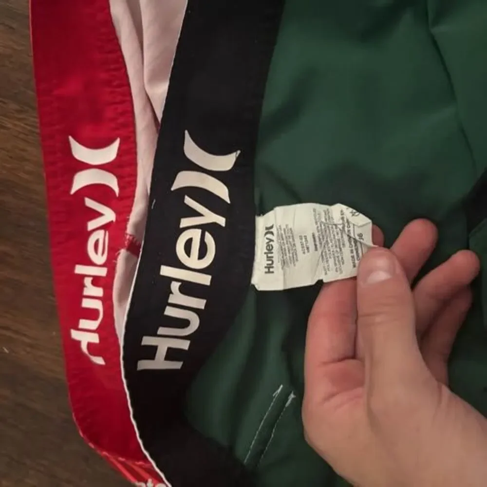 Hurley Mens Board Shorts 2 Pack USA Olympic Team Red & Hawaii Green Size 36